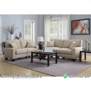 Set Tamu Sofa Elegan Minimalis Hasan Putra Furniture Jepara - Indonesia Furniture