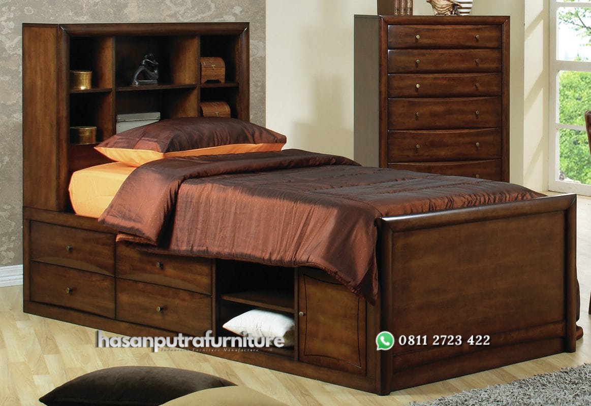 Set Tempat Tidur Anak Laci Multifungsi Hasan Putra Furniture Jepara - Indonesia Furniture 2 Set Tempat Tidur Anak Laci Multifungsi Hasan Putra Furniture Jepara - Indonesia Furniture - Gambar 2