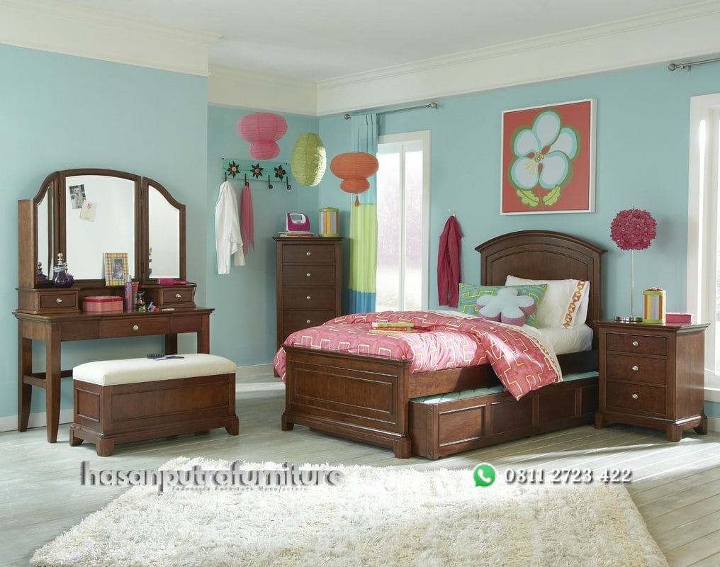 Set Tempat Tidur Anak Sorong Jati Hasan Putra Furniture Jepara - Indonesia Furniture 2 Set Tempat Tidur Anak Sorong Jati Hasan Putra Furniture Jepara - Indonesia Furniture - Gambar 2