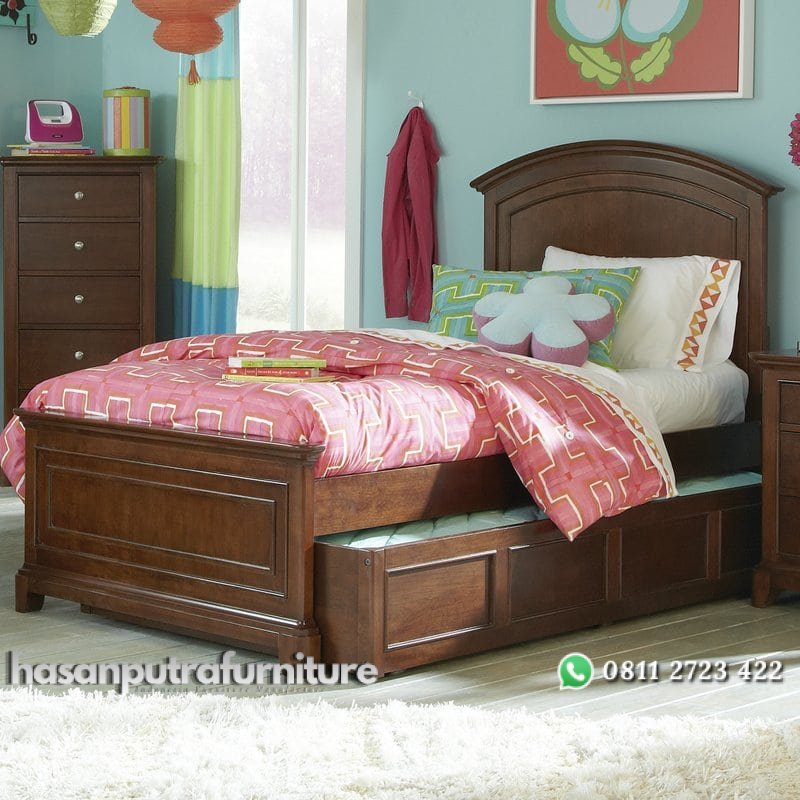 Set Tempat Tidur Anak Sorong Jati Hasan Putra Furniture Jepara - Indonesia Furniture 1 Set Tempat Tidur Anak Sorong Jati Hasan Putra Furniture Jepara - Indonesia Furniture