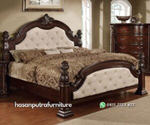 Tempat Tidur Mewah Klasik Hasan Putra Furniture Jepara - Indonesia Furniture