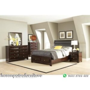 Set Tempat Tidur Jati Minimalis Hasan Putra Furniture Jepara - Indonesia Furniture
