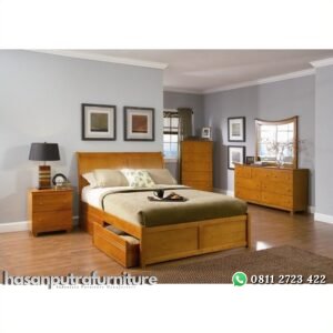 Set Tempat Tidur Jati Hasan Putra Furniture Jepara - Indonesia Furniture