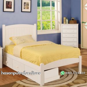 Satu Set Tempat Tidur Anak Sorong Hasan Putra Furniture Jepara - Indonesia Furniture