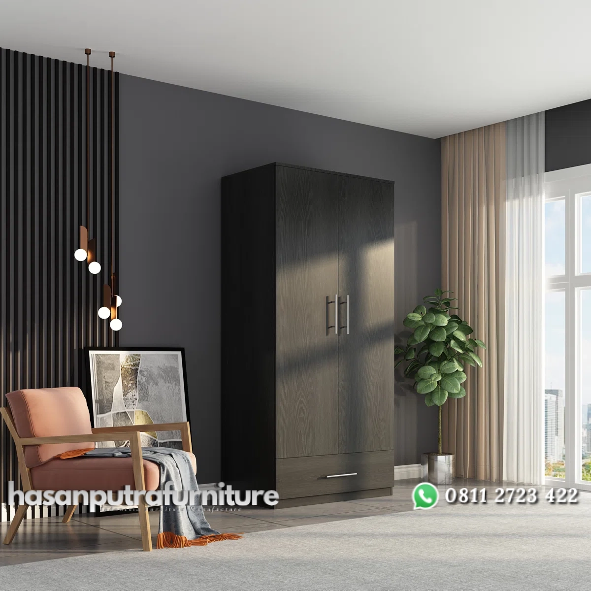 Silvery Lemari Pakaian 2 Pintu Minimalis Plywood Tacosheet Hasan Putra Furniture Jepara - Indonesia Furniture 1 Silvery Lemari Pakaian 2 Pintu Minimalis Plywood Tacosheet Hasan Putra Furniture Jepara - Indonesia Furniture