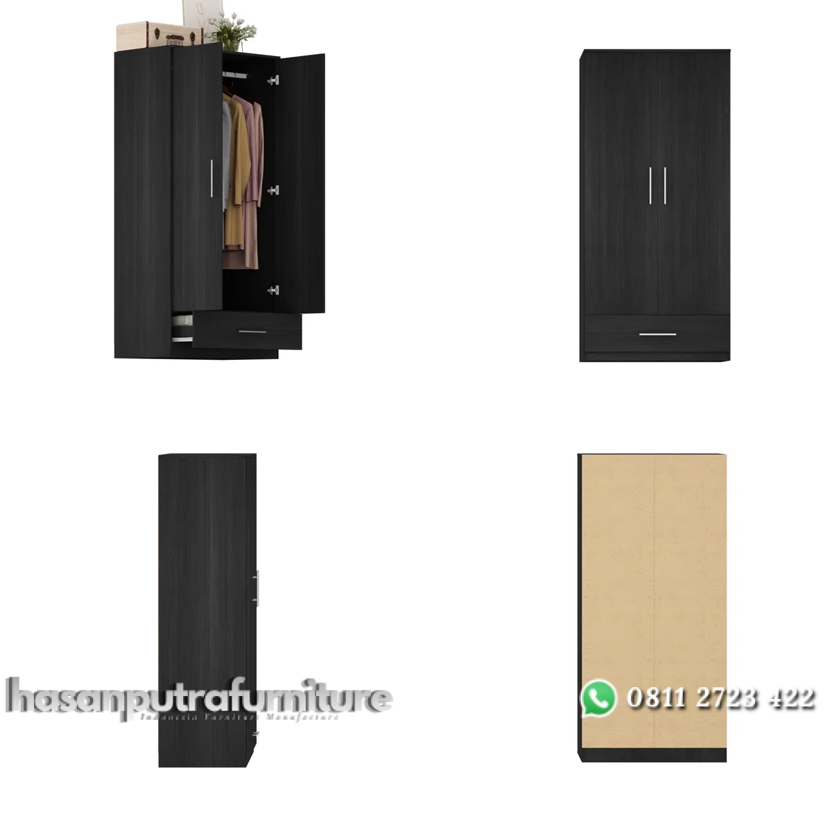 Silvery Lemari Pakaian 2 Pintu Minimalis Plywood Tacosheet Hasan Putra Furniture Jepara - Indonesia Furniture 4 Silvery Lemari Pakaian 2 Pintu Minimalis Plywood Tacosheet Hasan Putra Furniture Jepara - Indonesia Furniture - Gambar 4