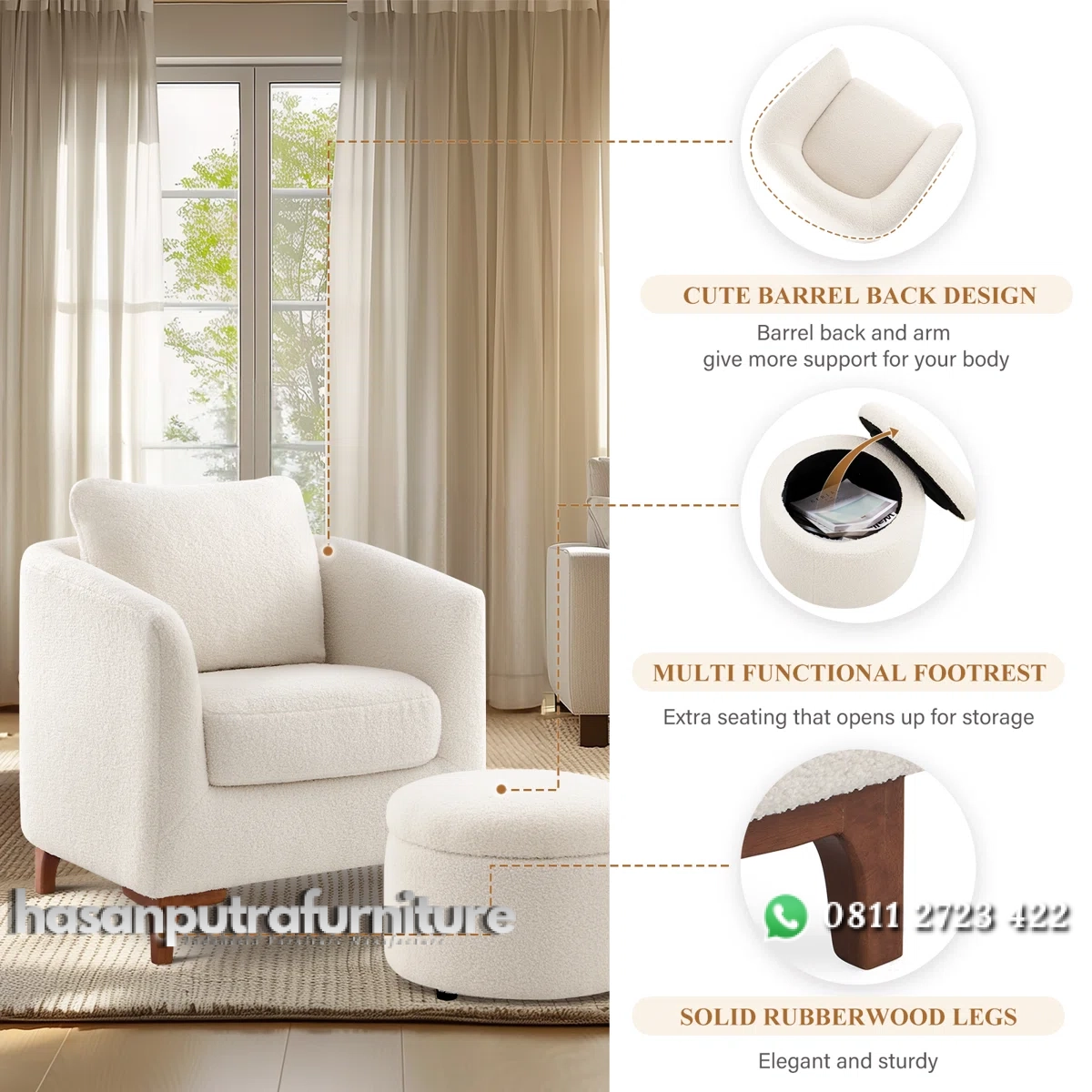 Kursi Sofa Santai Bergaya Modern Minimalis Hasan Putra Furniture Jepara - Indonesia Furniture 3 Kursi Sofa Santai Bergaya Modern Minimalis Hasan Putra Furniture Jepara - Indonesia Furniture - Gambar 3