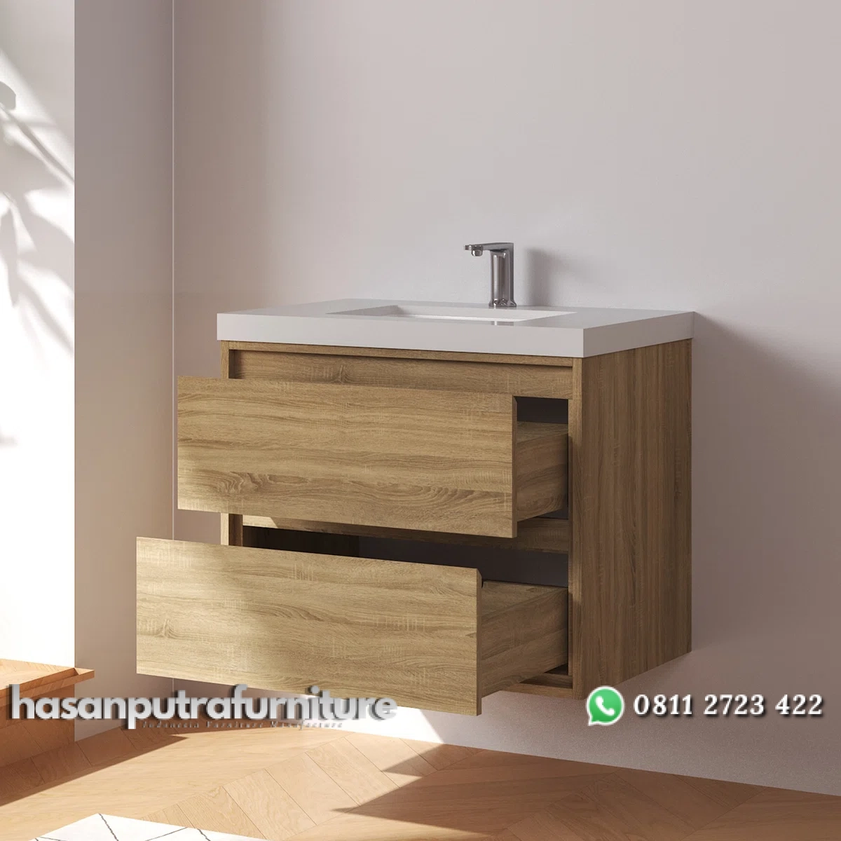 TORA Wastafel Kabinet Laci Bahan Plywood Minimalis Hasan Putra Furniture Jepara - Indonesia Furniture 2 TORA Wastafel Kabinet Laci Bahan Plywood Minimalis Hasan Putra Furniture Jepara - Indonesia Furniture - Gambar 2