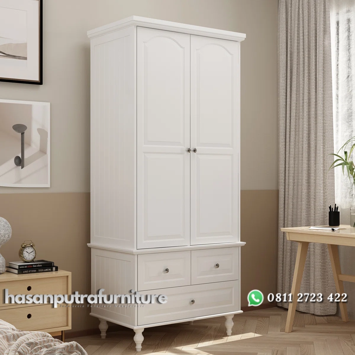 Talisha Lemari Pakaian Laci 2 Pintu Cat Duco Klasik Hasan Putra Furniture Jepara - Indonesia Furniture 1 Talisha Lemari Pakaian Laci 2 Pintu Cat Duco Klasik Hasan Putra Furniture Jepara - Indonesia Furniture