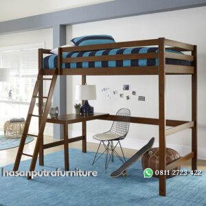 Tempat Tidur Anak Tingkat & Meja Belajar Hasan Putra Furniture Jepara - Indonesia Furniture