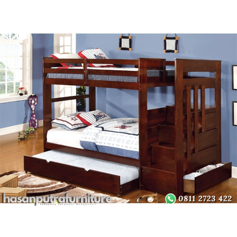 Tempat Tidur Anak Tingkat Berlaci Multifungsi Hasan Putra Furniture Jepara - Indonesia Furniture 1 Tempat Tidur Anak Tingkat Berlaci Multifungsi Hasan Putra Furniture Jepara - Indonesia Furniture