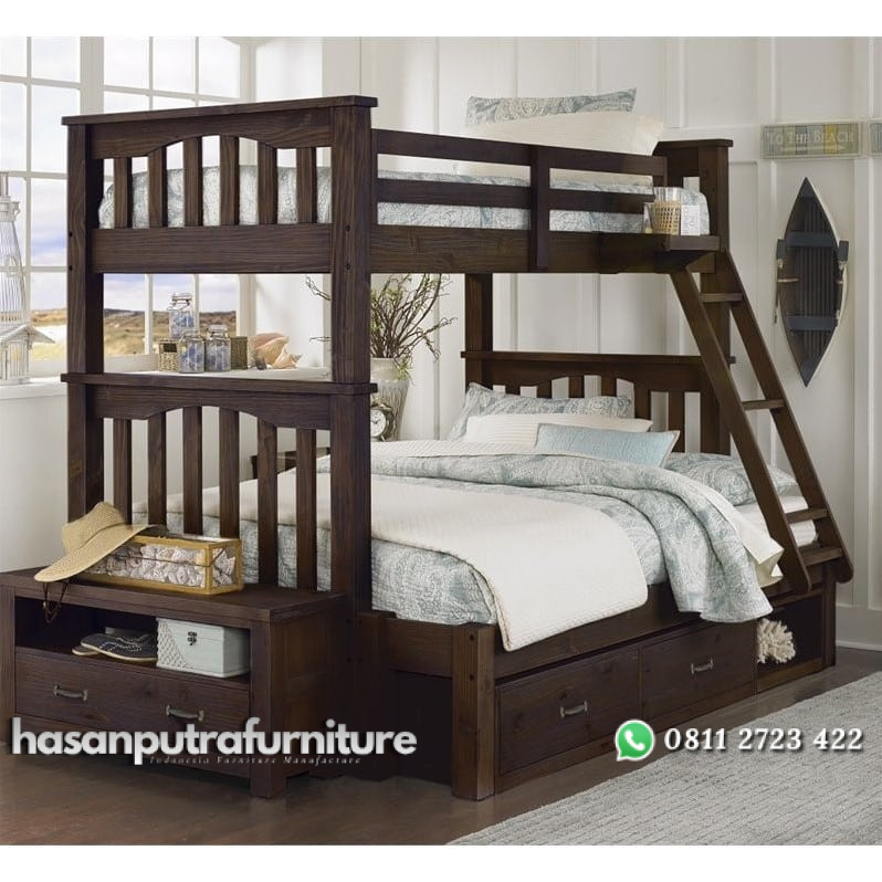 Tempat Tidur Bersusun Sorong Hasan Putra Furniture Jepara - Indonesia Furniture 2 Tempat Tidur Bersusun Sorong Hasan Putra Furniture Jepara - Indonesia Furniture - Gambar 2