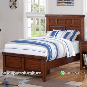 Tempat Tidur Kayu Jati Anak Modern Hasan Putra Furniture Jepara - Indonesia Furniture