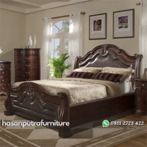 Tempat Tidur Jati Minimalis Elegant Hasan Putra Furniture Jepara - Indonesia Furniture
