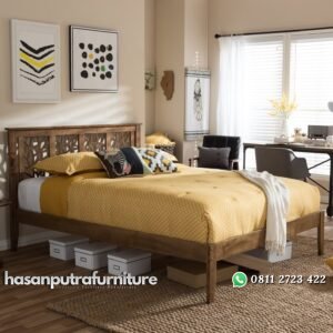 Tempat Tidur Jati Minimalis Unik Hasan Putra Furniture Jepara - Indonesia Furniture