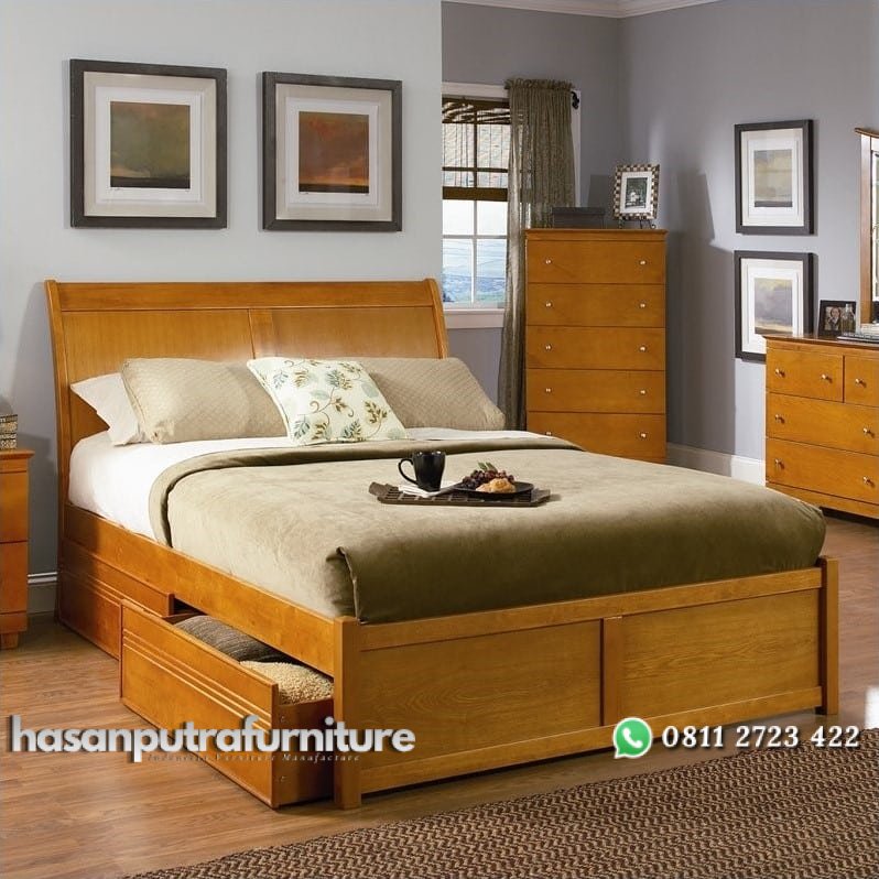 Tempat Tidur Jati Model Laci Hasan Putra Furniture Jepara - Indonesia Furniture 1 Tempat Tidur Jati Model Laci Hasan Putra Furniture Jepara - Indonesia Furniture