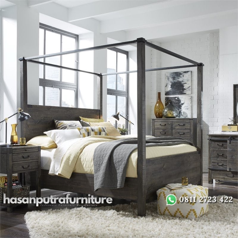 Tempat Tidur Kanopi Minimalis Modern Hasan Putra Furniture Jepara - Indonesia Furniture 1 Tempat Tidur Kanopi Minimalis Modern Hasan Putra Furniture Jepara - Indonesia Furniture