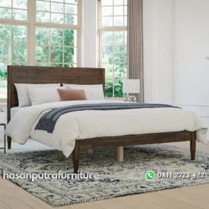 Tempat Tidur Kayu Jati Minimalis Modern Kekinian Hasan Putra Furniture Jepara - Indonesia Furniture