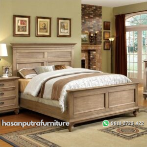 Tempat Tidur Minimalis Elegant Jati Hasan Putra Furniture Jepara - Indonesia Furniture