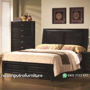 Tempat Tidur Sederhana Kayu Jati Hasan Putra Furniture Jepara - Indonesia Furniture