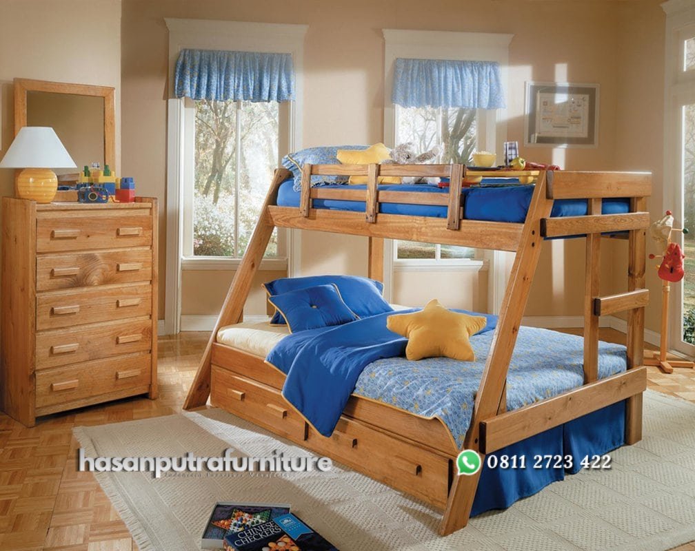 Tempat Tidur Anak Tingkat Gibran Hasan Putra Furniture Jepara - Indonesia Furniture 2 Tempat Tidur Anak Tingkat Gibran Hasan Putra Furniture Jepara - Indonesia Furniture - Gambar 2