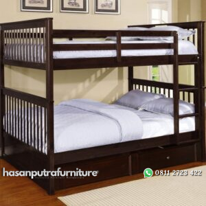 Tempat Tidur Tingkat Jati Minimalis Hasan Putra Furniture Jepara - Indonesia Furniture
