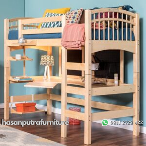 Tempat Tidur Tingkat Jati Minimalis Simpel Hasan Putra Furniture Jepara - Indonesia Furniture