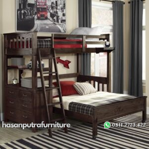 Tempat Tidur Tingkat Kayu Jati Unik Hasan Putra Furniture Jepara - Indonesia Furniture