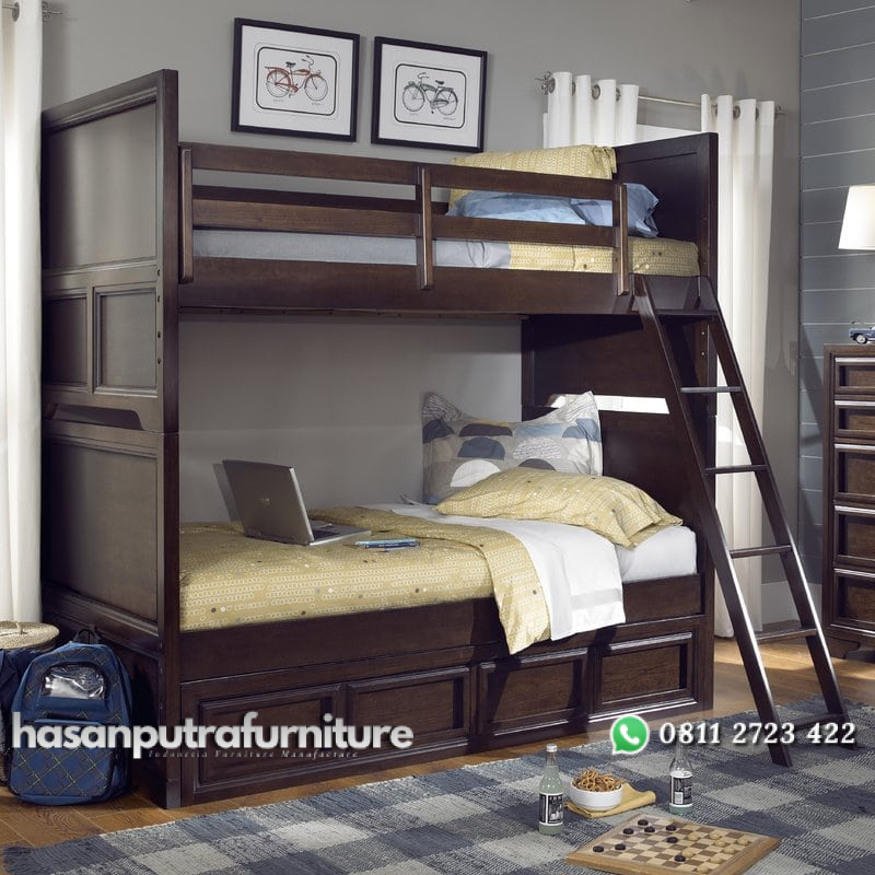 Tempat Tidur Tingkat Laci Multifungsi Hasan Putra Furniture Jepara - Indonesia Furniture 1 Tempat Tidur Tingkat Laci Multifungsi Hasan Putra Furniture Jepara - Indonesia Furniture