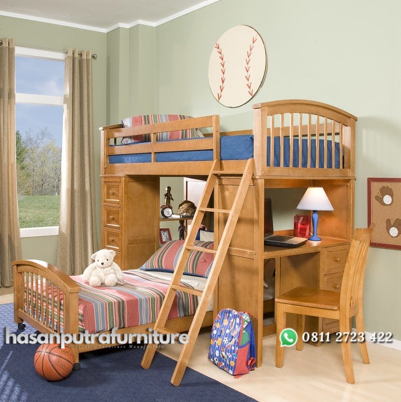 Tempat Tidur Tingkat Set Lengkap Hasan Putra Furniture Jepara - Indonesia Furniture 1 Tempat Tidur Tingkat Set Lengkap Hasan Putra Furniture Jepara - Indonesia Furniture