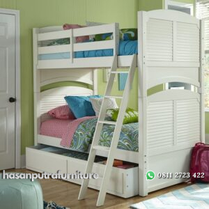 Tempat Tidur Tingkat Sorong Minimalis Hasan Putra Furniture Jepara - Indonesia Furniture