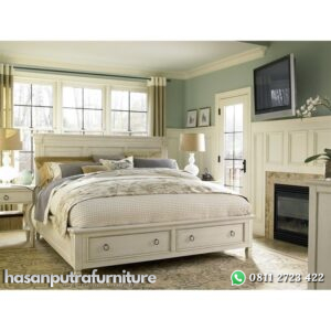 Tempat Tidur Utama Minimalis Elegan Hasan Putra Furniture Jepara - Indonesia Furniture