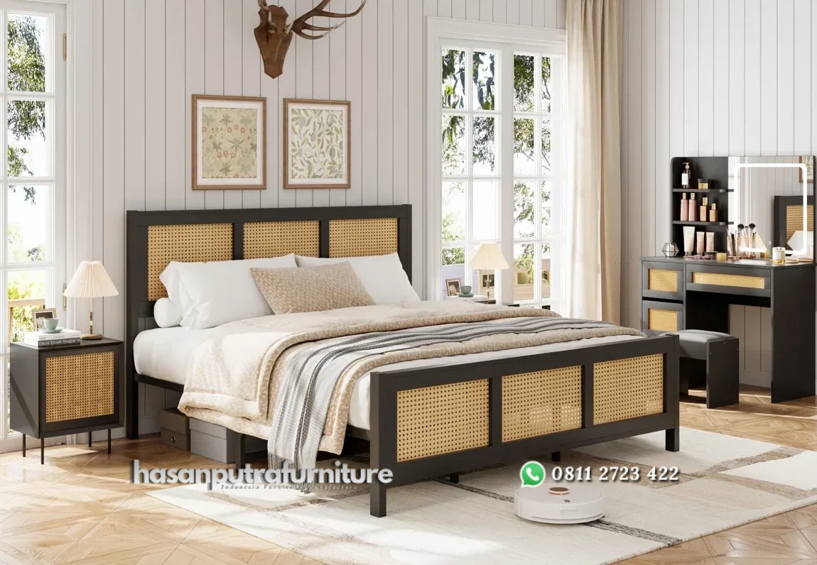Tererra Tempat Tidur Rotan Kayu Jati Minimalis Terbaru Hasan Putra Furniture Jepara - Indonesia Furniture 1 Tererra Tempat Tidur Rotan Kayu Jati Minimalis Terbaru Hasan Putra Furniture Jepara - Indonesia Furniture