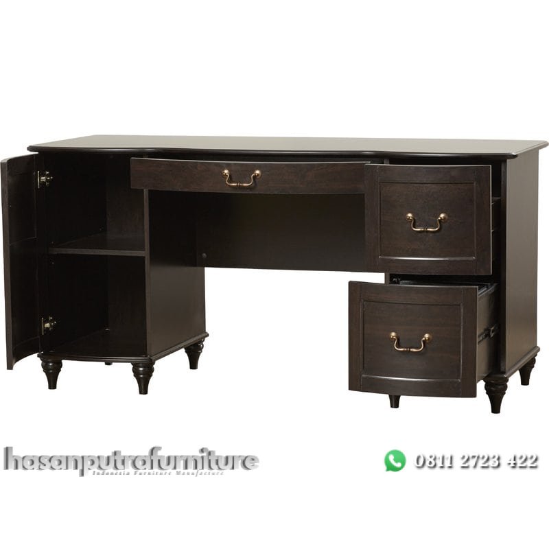 Meja Kantor Kerja Jati Minimalis Hasan Putra Furniture Jepara - Indonesia Furniture 2 Meja Kantor Kerja Jati Minimalis Hasan Putra Furniture Jepara - Indonesia Furniture - Gambar 2