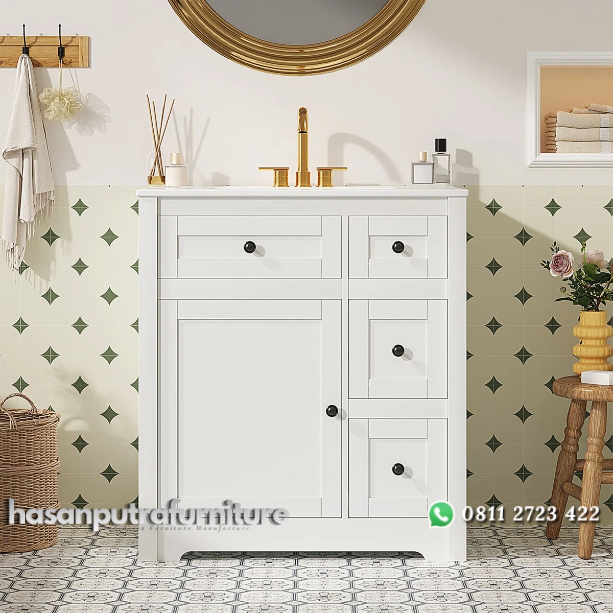 VALLEY Wastafel Cabinet Cat Duco Putih Minimalis Hasan Putra Furniture Jepara - Indonesia Furniture 1 VALLEY Wastafel Cabinet Cat Duco Putih Minimalis Hasan Putra Furniture Jepara - Indonesia Furniture