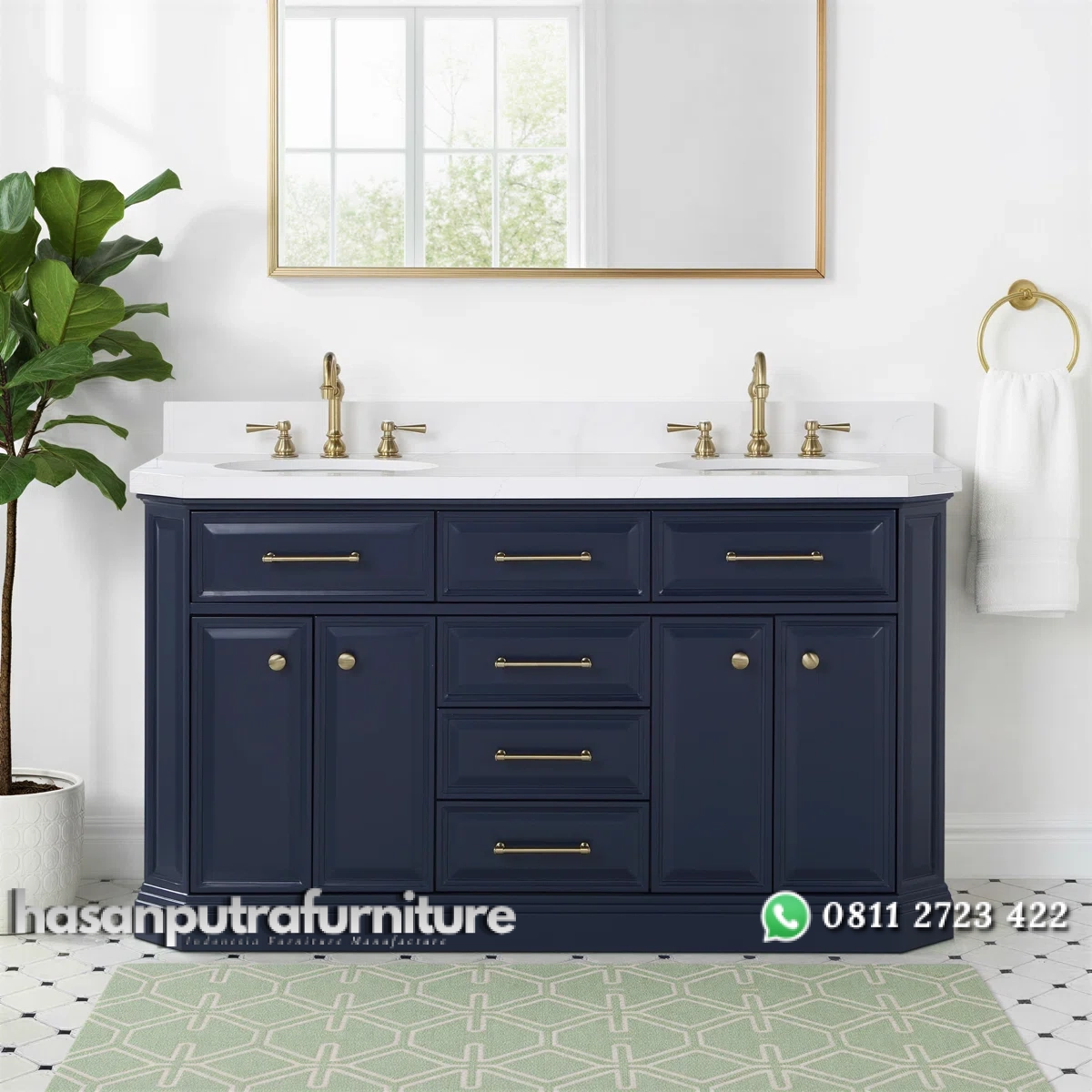 VENA Wastafel Cabinet Laci Cat Duco Desain Minimalis Hasan Putra Furniture Jepara - Indonesia Furniture 1 VENA Wastafel Cabinet Laci Cat Duco Desain Minimalis Hasan Putra Furniture Jepara - Indonesia Furniture
