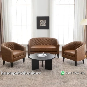 Walerry Set Sofa Tamu Unik Minimalis Kain Oscar Hasan Putra Furniture Jepara - Indonesia Furniture