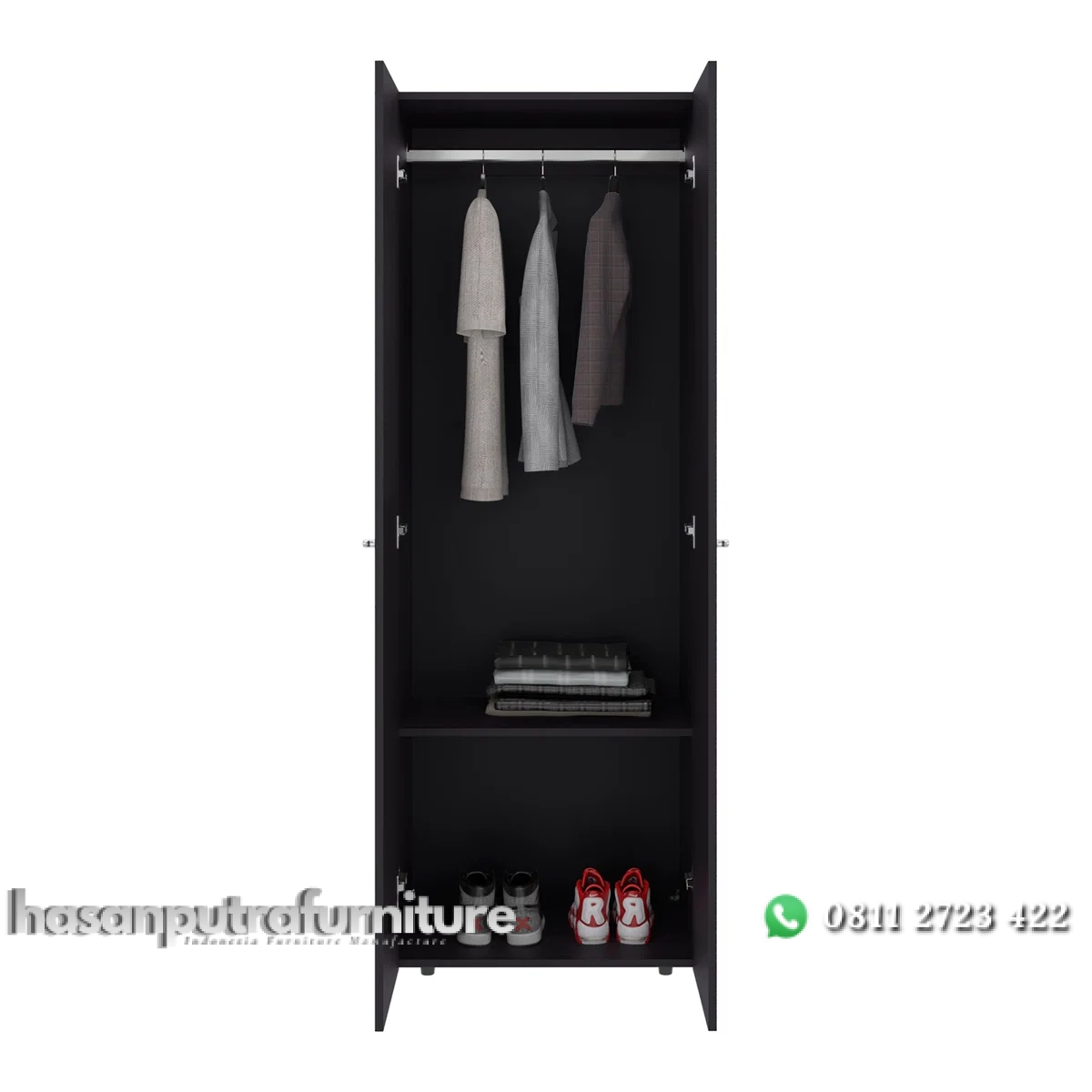 Wenge Lemari Pakaian 2 Pintu Bahan Plywod Tacosheet Hasan Putra Furniture Jepara - Indonesia Furniture 2 Wenge Lemari Pakaian 2 Pintu Bahan Plywod Tacosheet Hasan Putra Furniture Jepara - Indonesia Furniture - Gambar 2