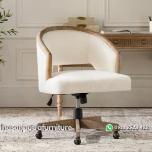 Zennethy Kursi Kerja Kantor Finishing Rustic Minimalis Hasan Putra Furniture Jepara - Indonesia Furniture