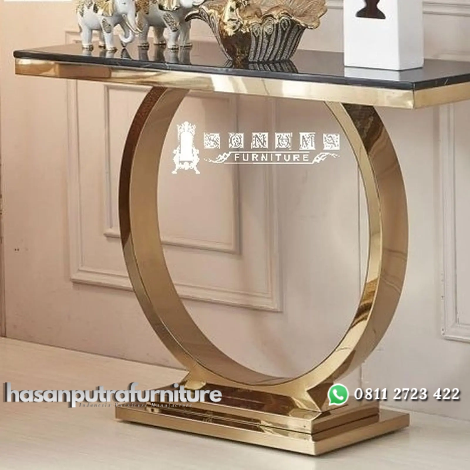 meja konsul ring stainless gold mirror top marble ( meja hias ) Indonesia Furniture 1 meja konsul ring stainless gold mirror top marble ( meja hias ) Indonesia Furniture