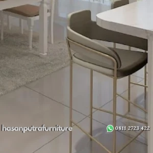 Kursi bar besi finishing gold custom Indonesia Furniture