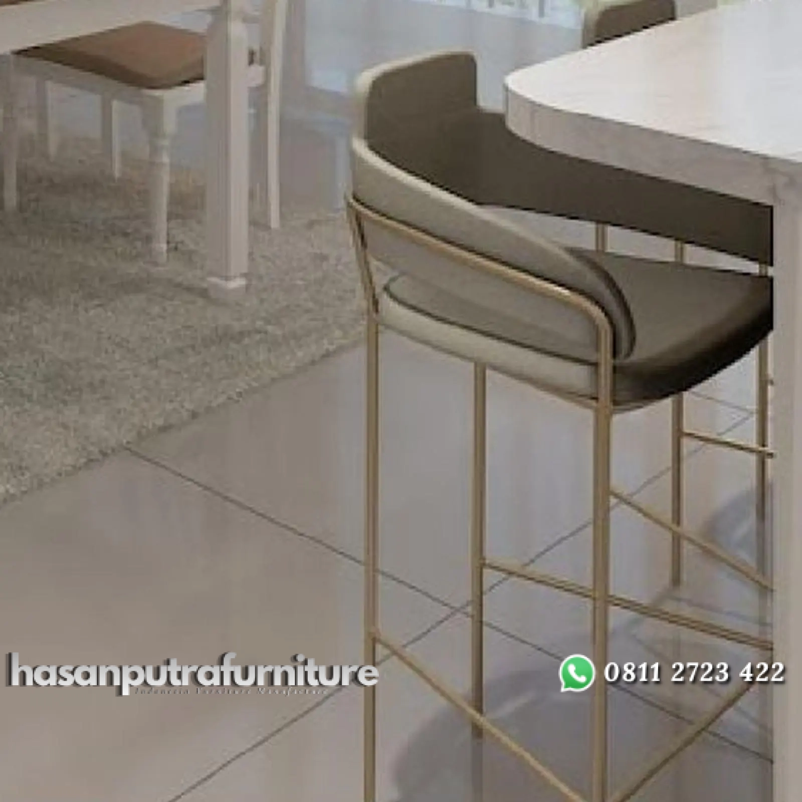 Kursi bar besi finishing gold custom Indonesia Furniture 1 Kursi bar besi finishing gold custom Indonesia Furniture