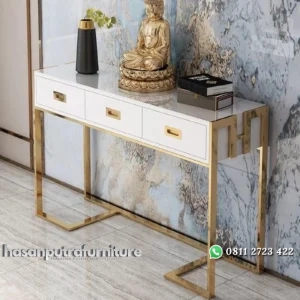 meja konsol stainless gold new model Indonesia Furniture