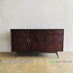 Bufet minimalis kayu jati modern bufet tv laci Indonesia Furniture