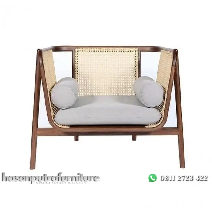 Kursi santai terbaru kayu jati kombinasi rotan alami full bantalan Indonesia Furniture 2 Kursi santai terbaru kayu jati kombinasi rotan alami full bantalan Indonesia Furniture - Gambar 2