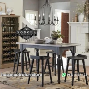 meja makan bar model classic ( kursi makan, meja jati, kursi jati) Indonesia Furniture