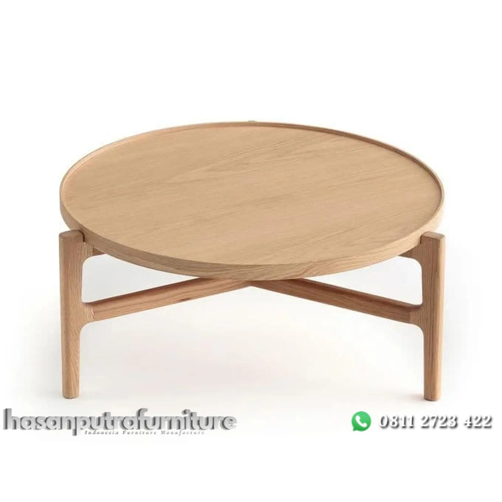Meja Coffe terbaru kayu jati top bundar Indonesia Furniture 1 Meja Coffe terbaru kayu jati top bundar Indonesia Furniture