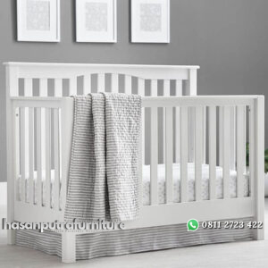 Box Bayi Kayu Minimalis Model Terbaru Duco Putih Hasan Putra Furniture Jepara - Indonesia Furniture