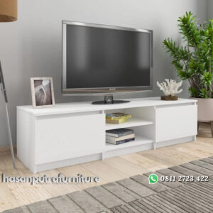 Bufet TV Putih Minimalis Adelicia Model Terbaru Hasan Putra Furniture Jepara - Indonesia Furniture
