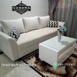 kursi sofa tamu scandinavian ( meja makan, lemari jati, nakas duco) Indonesia Furniture